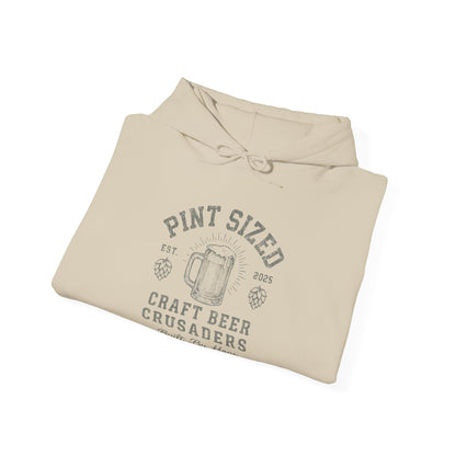 PINT SIZE CRAFT BEER CRUSADERS- Unisex Heavy Blend Hooded Sweatshirt
