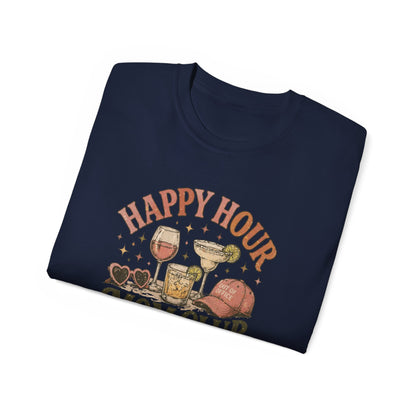 HAPPY HOUR-MOM CLUB - T-Shirt (VARIETY OF COLORS)