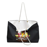 I'M HERE FOR THE COCKTAILS- Weekender Bag (BLACK)