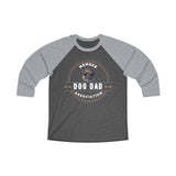 DOG DAD ASSOCIATION- Unisex Tri-Blend 34 Raglan Tee