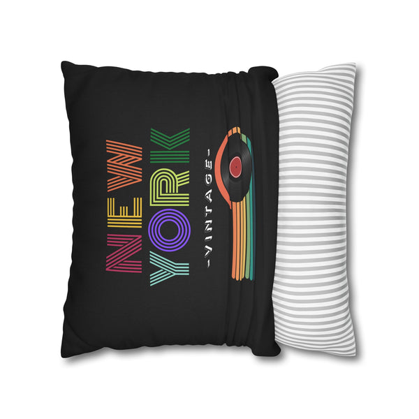 NEW YORK VINTAGE-Bohemian Design Square Pillowcase (COVER ONLY) - Artistic Home Decor