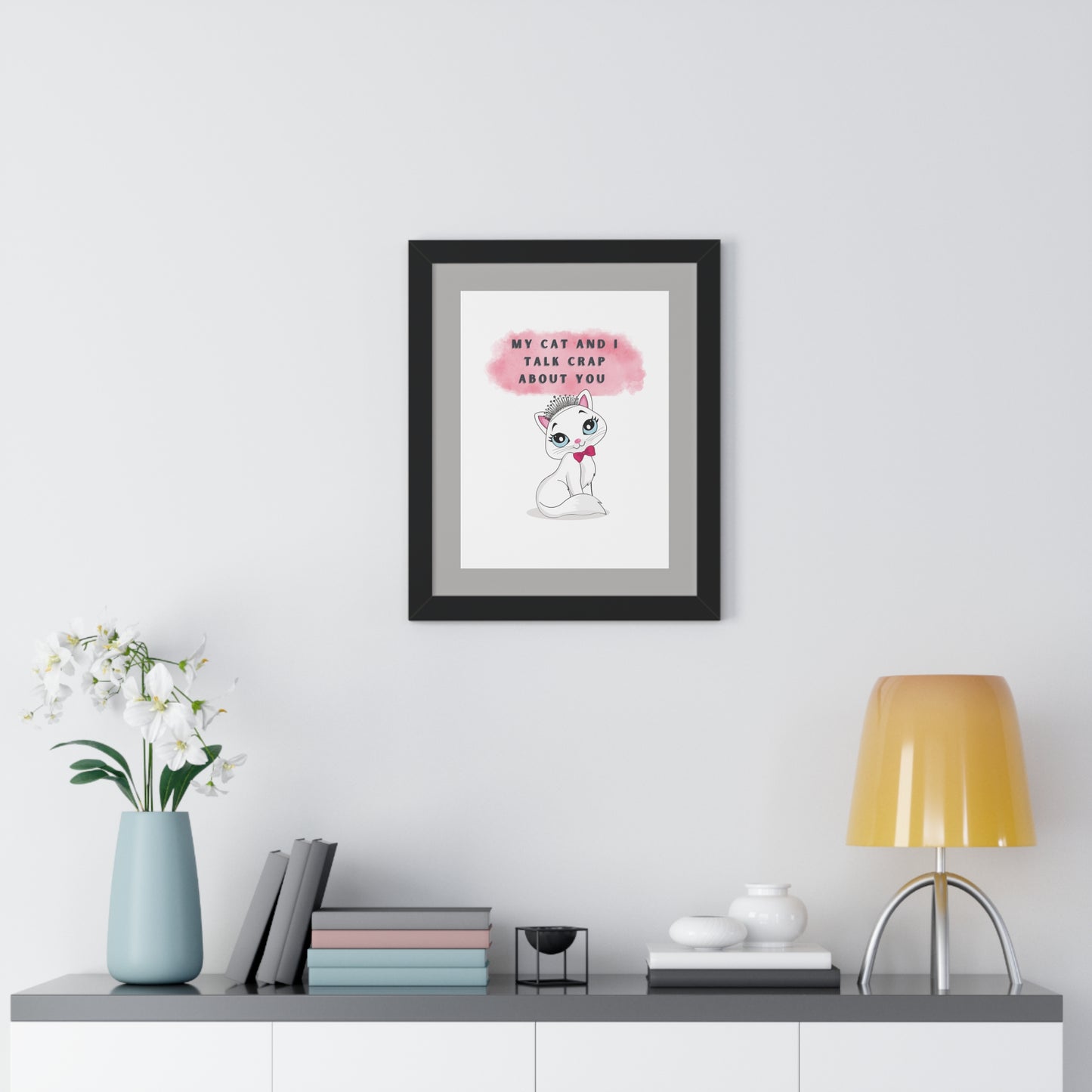 SASSY CAT Framed Poster - Urban Wall Art for Home Decor