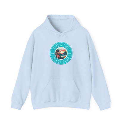 RIZZ & FIRE BEACH CLUB- Unisex Heavy Blend Hooded Sweatshirt (VARIETY OF COLORS) “Trending Top Pick Street Style”