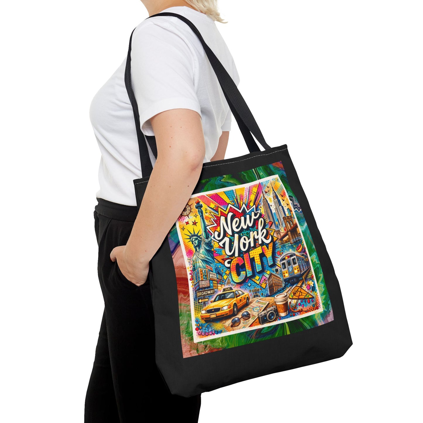 GRAFFITI NYC- AOP Tote Bag (BLACK)
