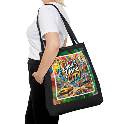 GRAFFITI NYC- AOP Tote Bag (BLACK)