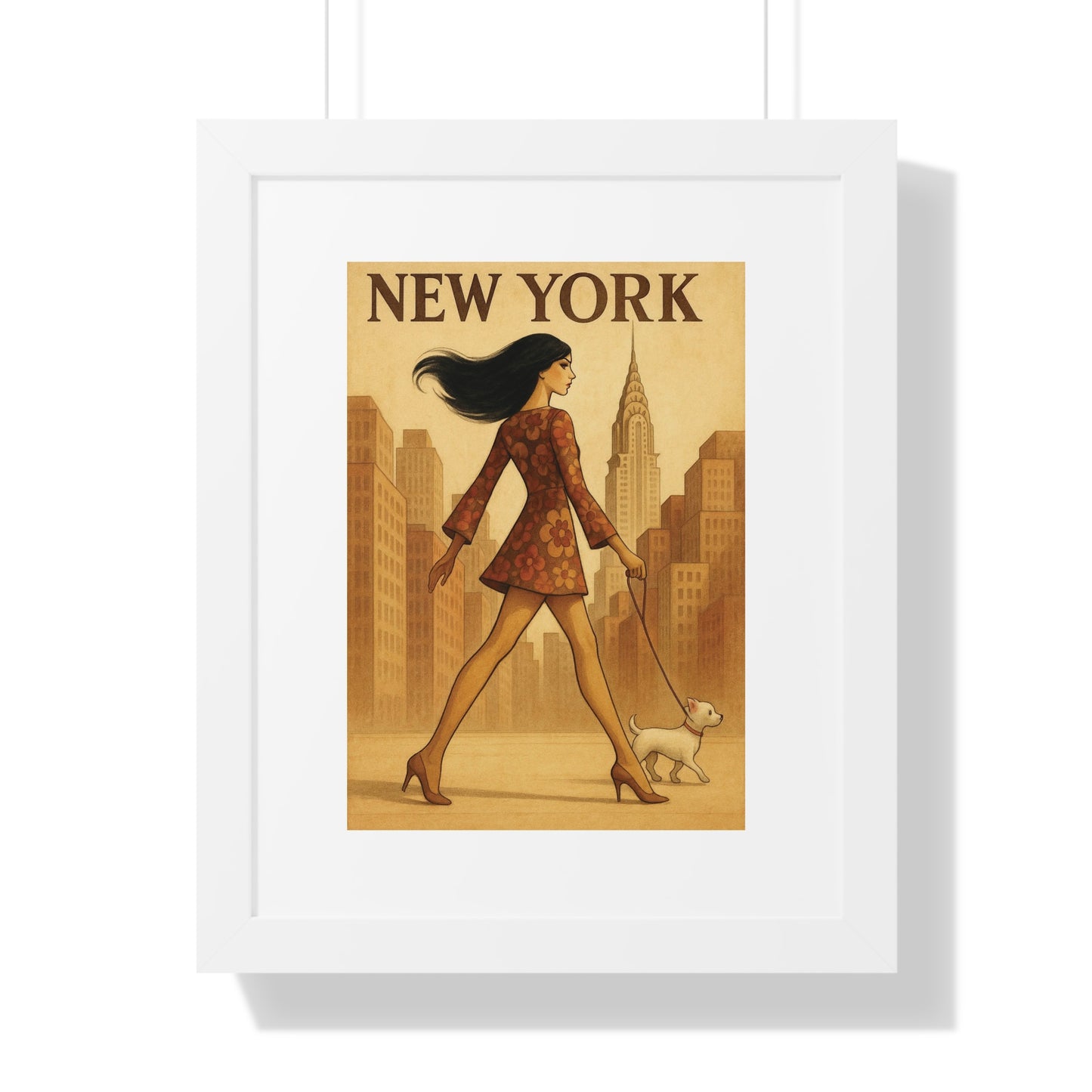 VINTAGE NEW YORK - “Framed Print- Top Pick for Classic Chic Apartment Decor”