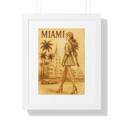VINTAGE MIAMI - “ Trending Framed Print  for Stylish Homes”