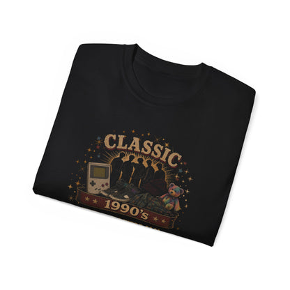 CLASSIC 1990'S-WHEN KIDS WERE COOL - T-Shirt (BLACK OR NAVY)