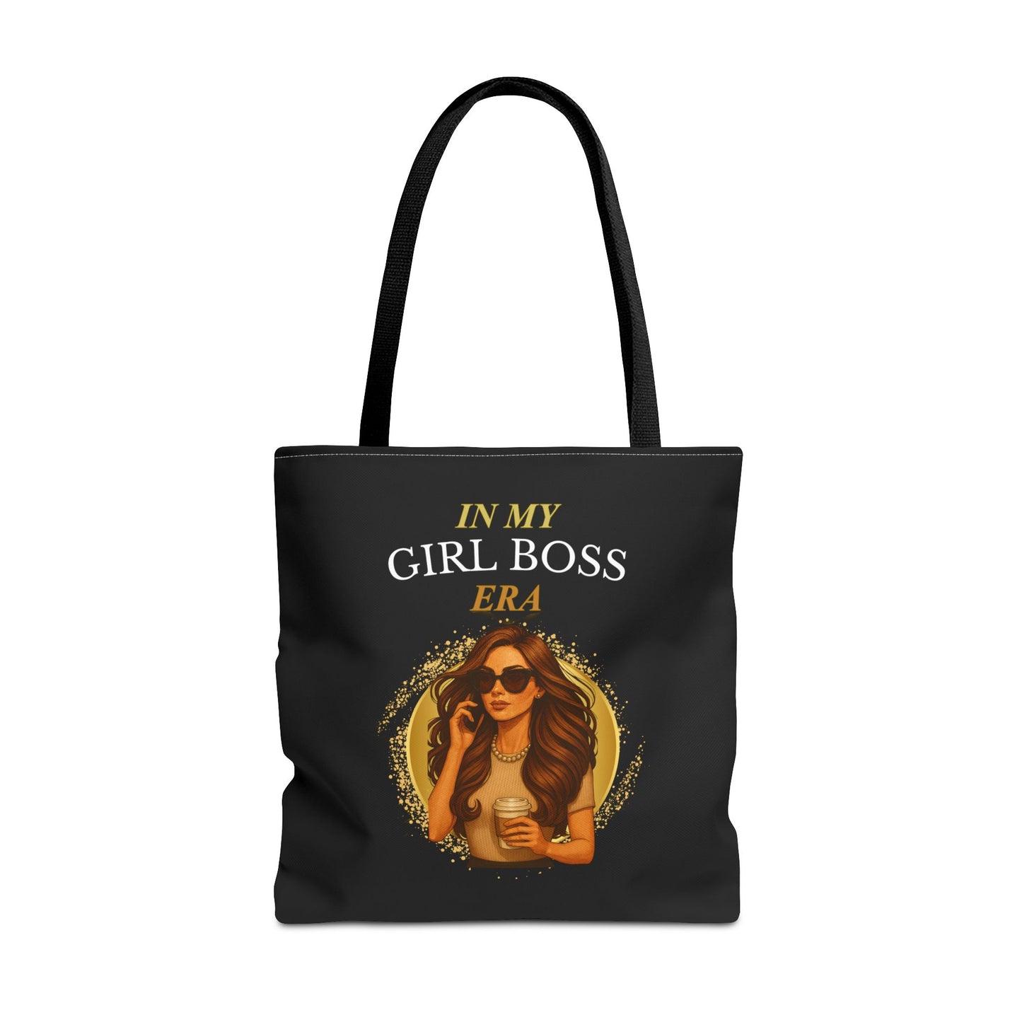 IN MY GIRL BOSS ERA-TOTE BAG (BLACK) "Slayin At Work"
