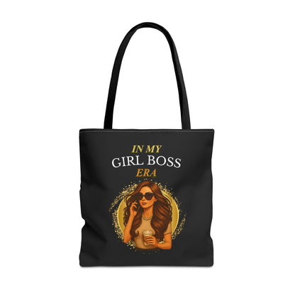 IN MY GIRL BOSS ERA-TOTE BAG (BLACK) "Slayin At Work"