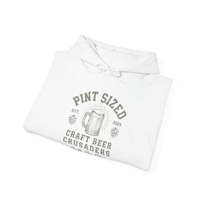 PINT SIZE CRAFT BEER CRUSADERS- Unisex Heavy Blend Hooded Sweatshirt
