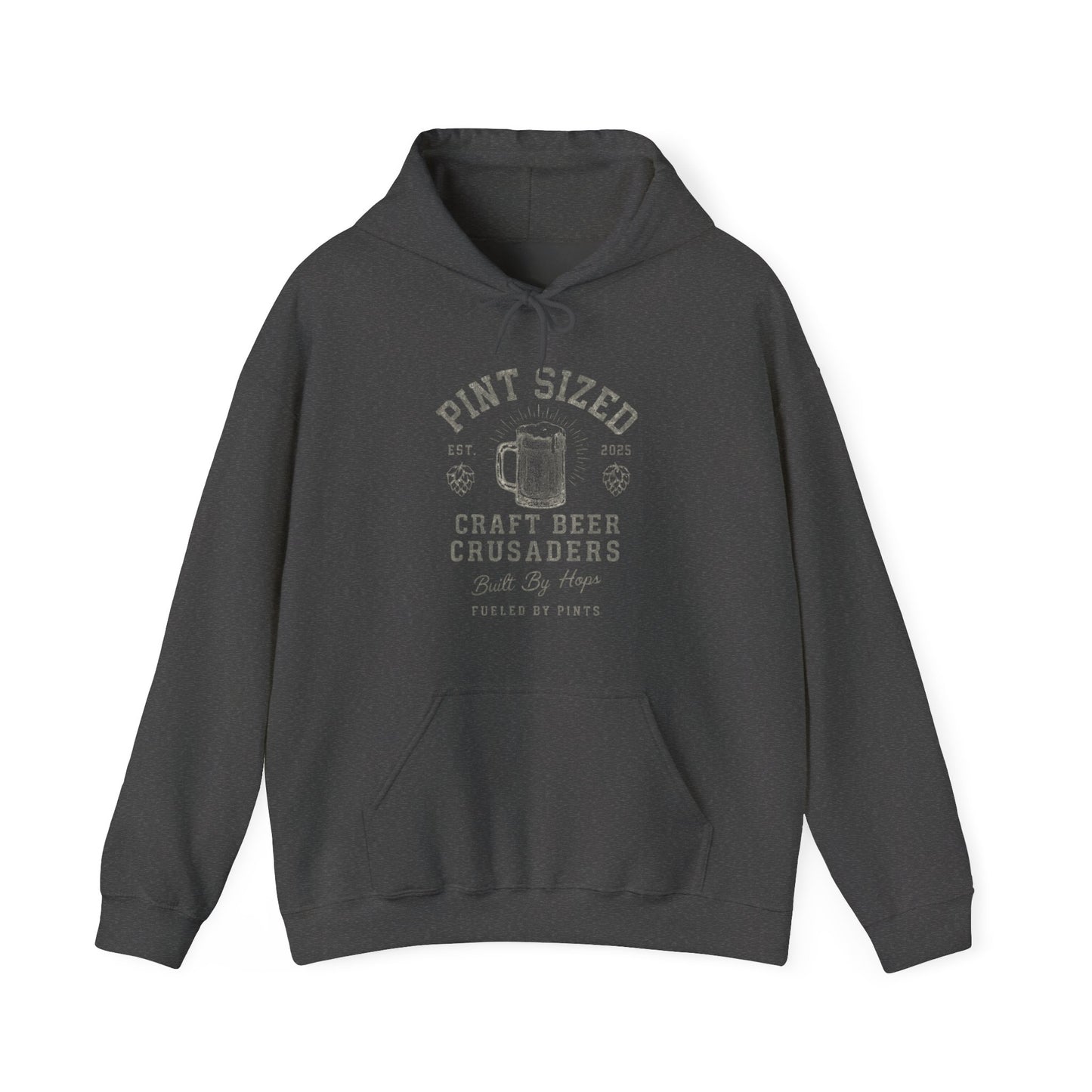 PINT SIZE CRAFT BEER CRUSADERS- Unisex Heavy Blend Hooded Sweatshirt