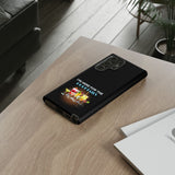 I'M HERE FOR THE COCKTAILS-Tough Phone Cases - Fits Most Phone Sizes!! (BLACK)