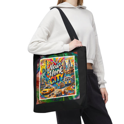 GRAFFITI NYC- AOP Tote Bag (BLACK)