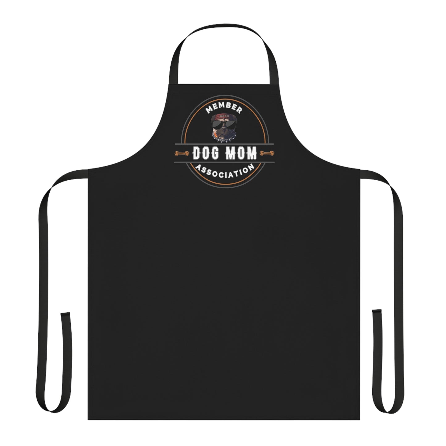 DOG MOM -Apron (AOP) (BLACK)
