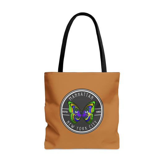 MANHATTAN NYC- AOP Tote Bag (LIGHT BROWN)-"The Bag That Always Gets Compliments"