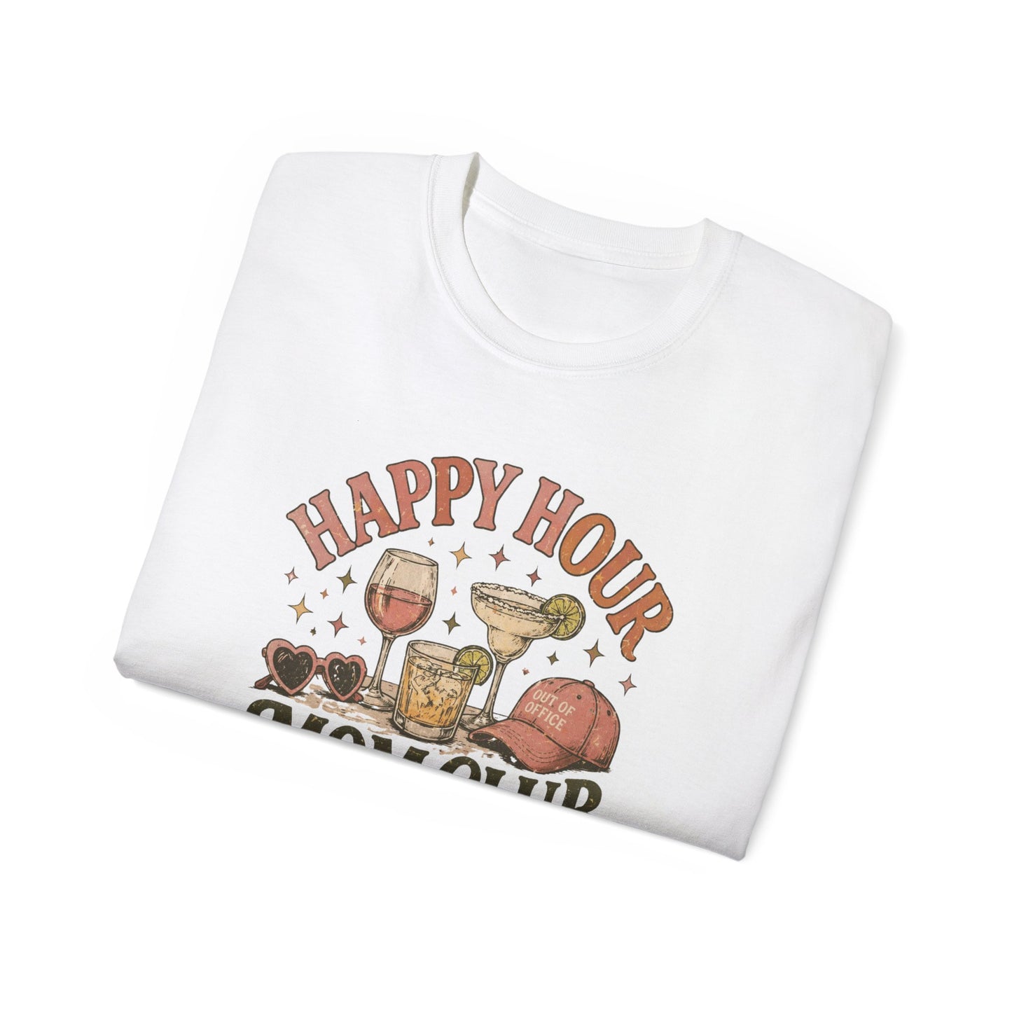 HAPPY HOUR-MOM CLUB - T-Shirt (VARIETY OF COLORS)