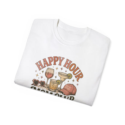 HAPPY HOUR-MOM CLUB - T-Shirt (VARIETY OF COLORS)