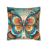 ABSTRACT BUTTERFLY Bohemian Design Square Pillowcase (COVER ONLY) - Artistic Home Decor