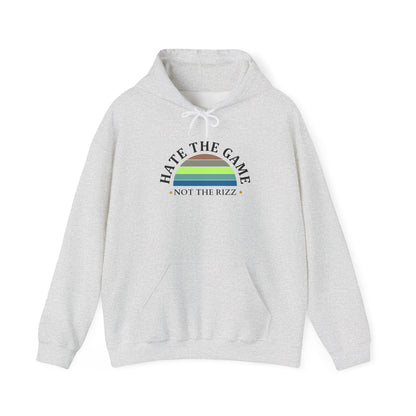 HATE THE GAME, NOT THE RIZZ-  Unisex Heavy Blend Hooded Sweatshirt (LITE COLORS)  “Everyday Streetwear Hoodie — Cozy, Casual, Trending Must Have”