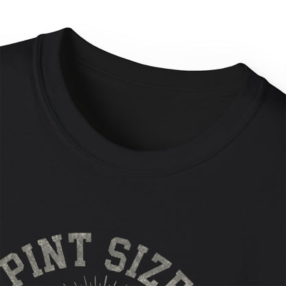 PINT SIZED CRAFT BEER CRUSADERS- T Shirt (variety Of Dark Colors) "Built By Hops, Fueled By Pints"