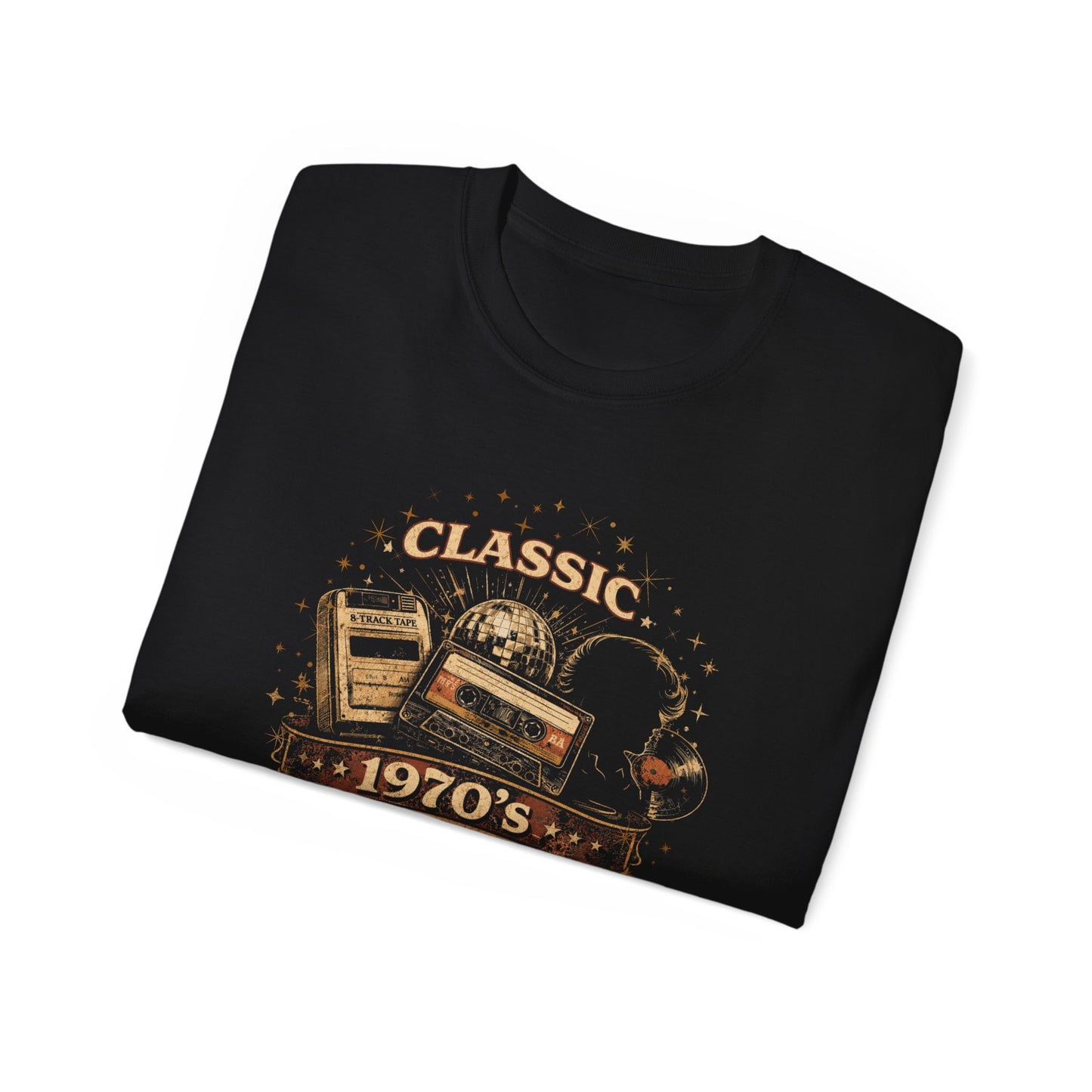 CLASSIC 1970'S-WHEN KIDS WERE COOL - T-Shirt (BLACK OR NAVY)