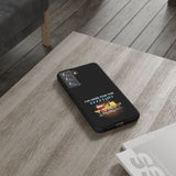 I'M HERE FOR THE COCKTAILS-Tough Phone Cases - Fits Most Phone Sizes!! (BLACK)