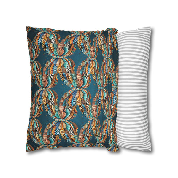 ABSTRACT COLLAGE-Bohemian Design Square Pillowcase (COVER ONLY) - Artistic Home Decor