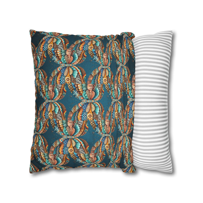 ABSTRACT COLLAGE-Bohemian Design Square Pillowcase (COVER ONLY) - Artistic Home Decor