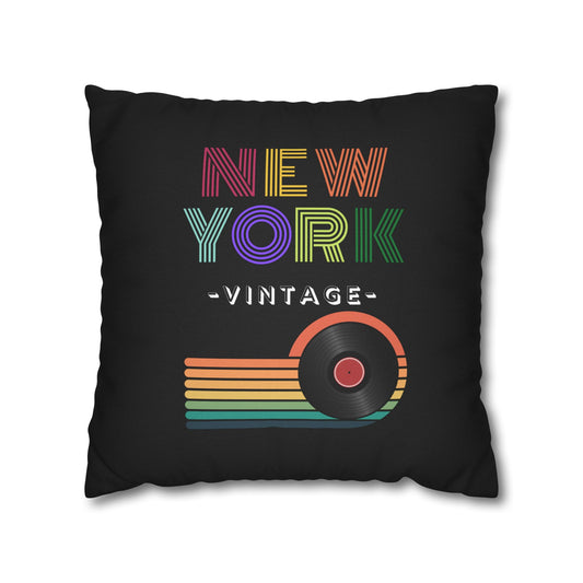 NEW YORK VINTAGE-Bohemian Design Square Pillowcase (COVER ONLY) - Artistic Home Decor