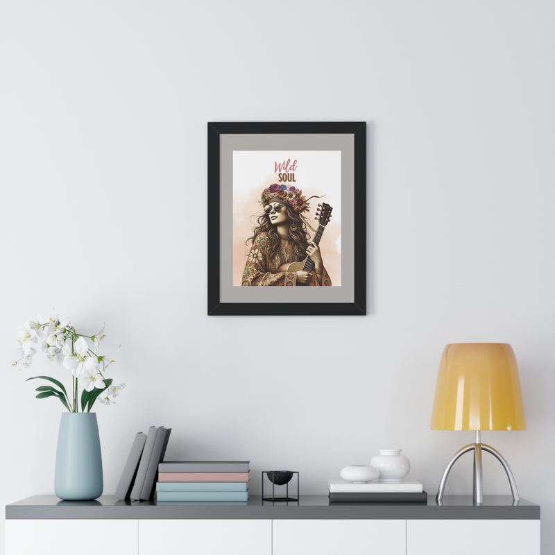 WILD SOUL (grey background)- Urban Wall Art for Home Decor