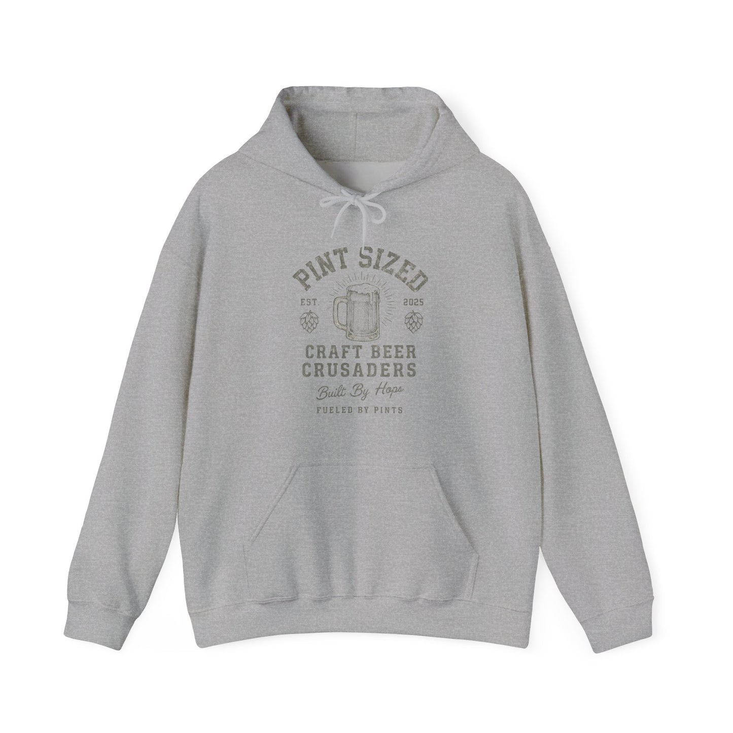 PINT SIZE CRAFT BEER CRUSADERS- Unisex Heavy Blend Hooded Sweatshirt