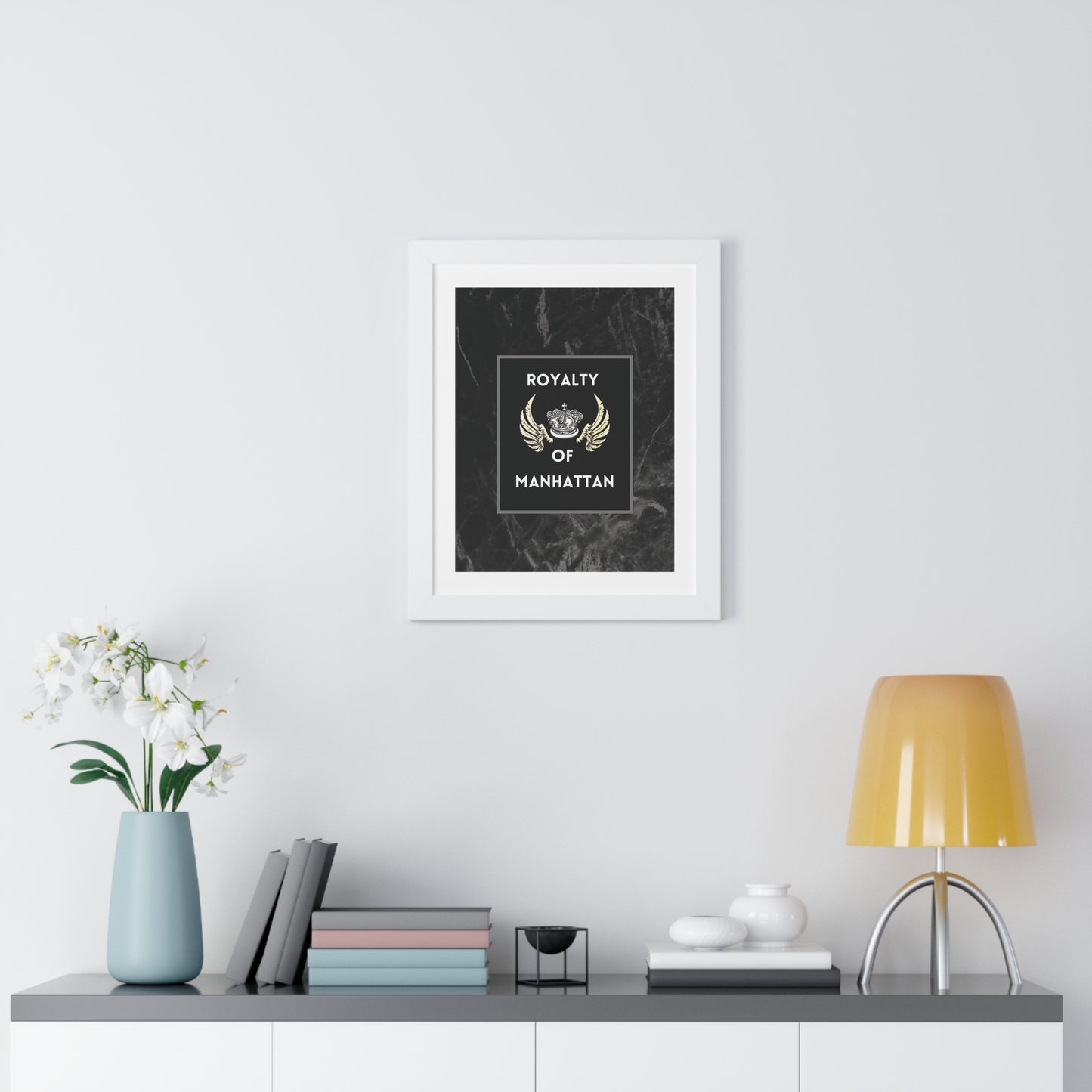 ROYALTY OF MANHATTAN Framed Poster - Urban Wall Art for Home Decor
