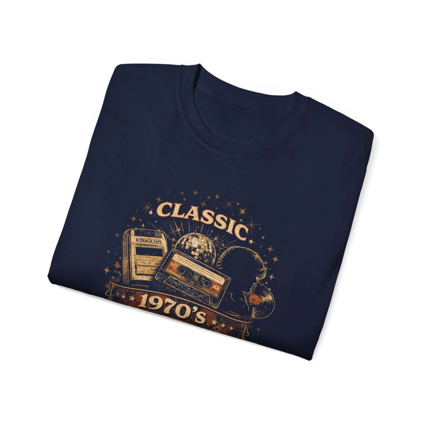 CLASSIC 1970'S-WHEN KIDS WERE COOL - T-Shirt (BLACK OR NAVY)