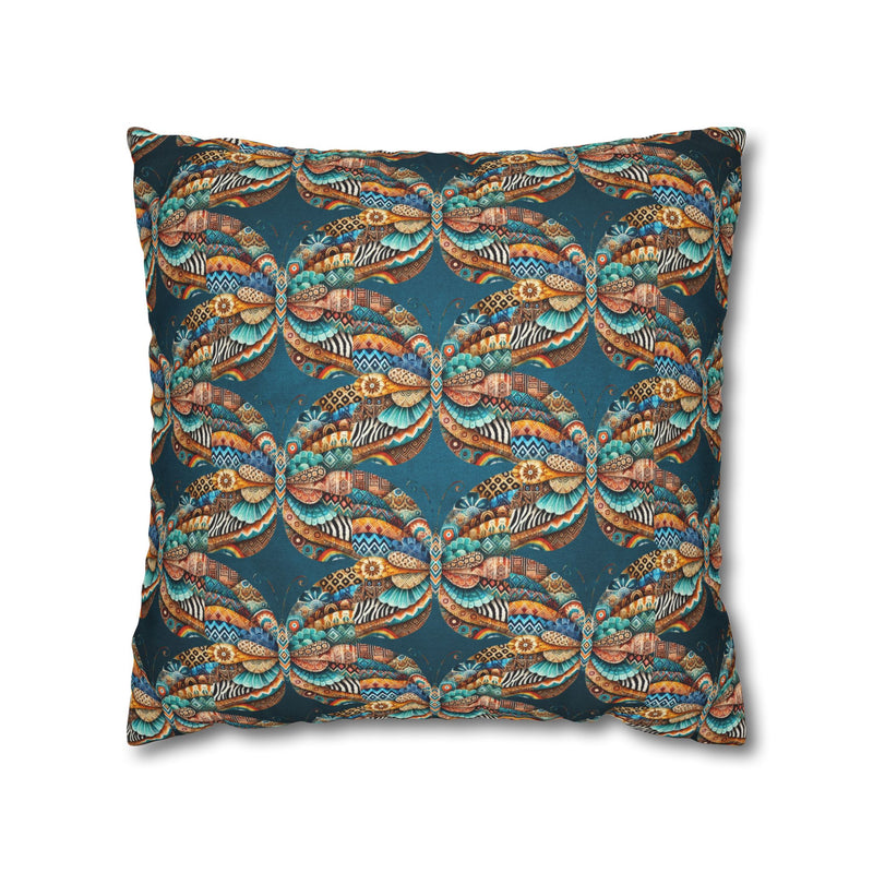 ABSTRACT COLLAGE-Bohemian Design Square Pillowcase (COVER ONLY) - Artistic Home Decor