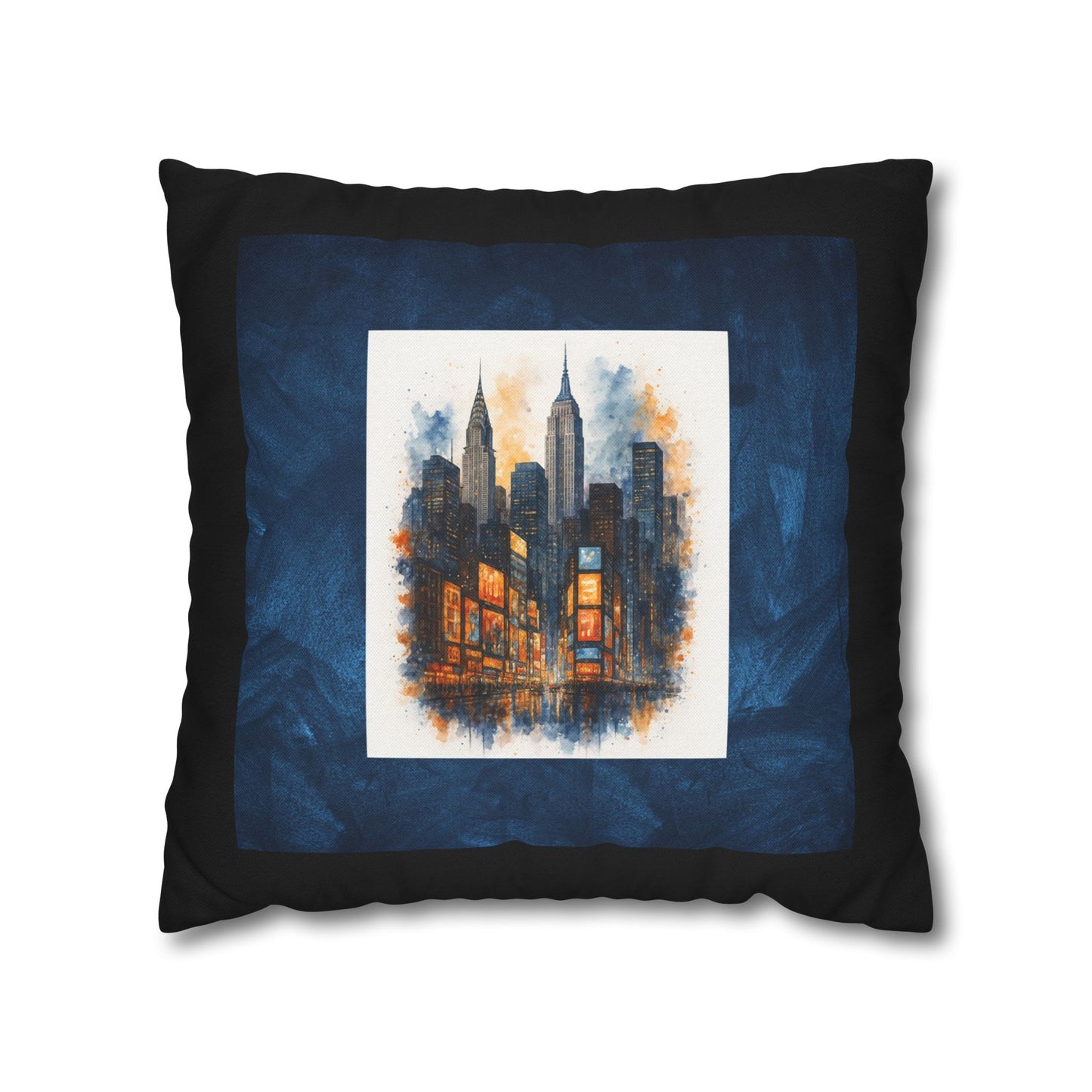 ELECTRIC TIMES SQUARE Bohemian Design Square Pillowcase (COVER ONLY) - "Sofa Goals Activated"