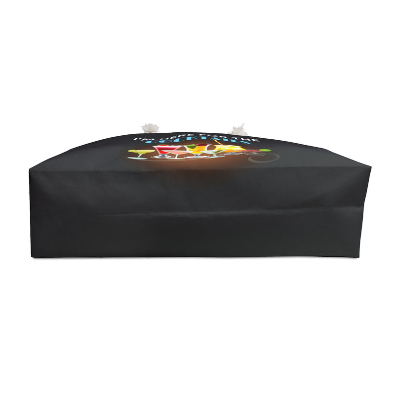 I'M HERE FOR THE COCKTAILS- Weekender Bag (BLACK)