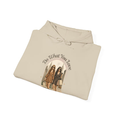 DO WHAT YOU LOVE- Unisex Heavy Blend Hooded Sweatshirt (VARIETY OF COLORS)-“Trendy Boho Hoodie — Cozy Casual for Free Spirits”