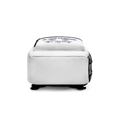 MY LOVE LANGUAGE- EYE ROLLING - Empire Backpack (WHITE)"Trendy Everyday Bag"