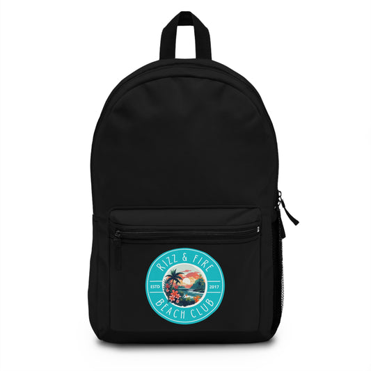 RIZZ & FIRE BEACH CLUB- Empire Backpack (Black)"Stylish Bag for Everyday Life"