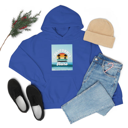 California Retro -Unisex Heavy Blend Hooded Sweatshirt (VARIETY OF COLORS)-“Trendy West Coast Hoodie — Top Pick Streetwear”