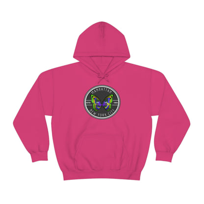 MANHATTAN NYC- Unisex Heavy Blend Hooded Sweatshirt (VARIETY OF COLORS)-“Trendy NYC Pullover Made for Photos, Coffee Runs, and Slay”