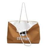 COLLEGE CULTURE- Weekender Bag (LIGHT BROWN)