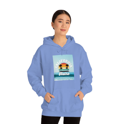 California Retro -Unisex Heavy Blend Hooded Sweatshirt (VARIETY OF COLORS)-“Trendy West Coast Hoodie — Top Pick Streetwear”
