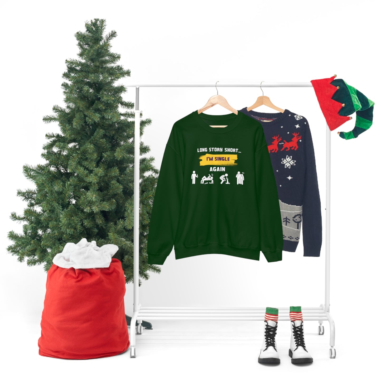 LONG STORY SHORT- Unisex Heavy Blend Crewneck Sweatshirt (VARIETY OF COLORS)