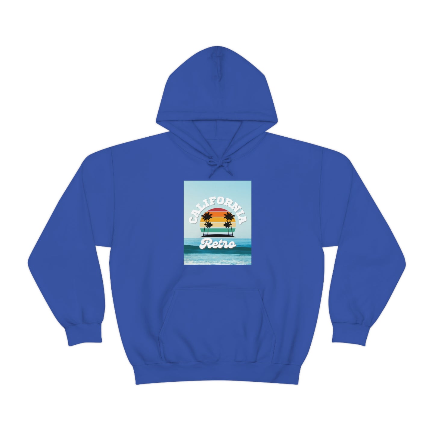 California Retro -Unisex Heavy Blend Hooded Sweatshirt (VARIETY OF COLORS)-“Trendy West Coast Hoodie — Top Pick Streetwear”