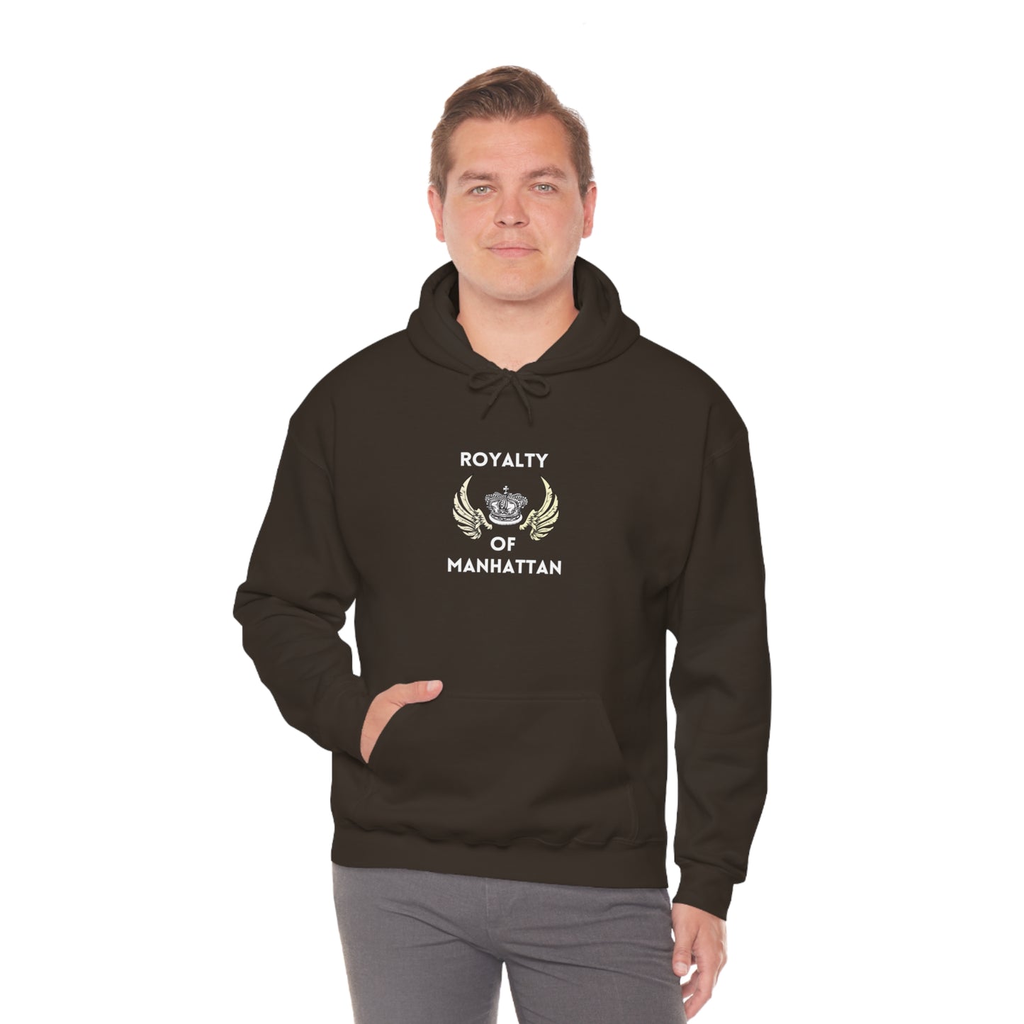 ROYALTY OF MANHATTAN -Unisex Heavy Blend Hooded Sweatshirt (VARIETY OF COLORS) -“Cozy But Make It Streetwear Fancy”