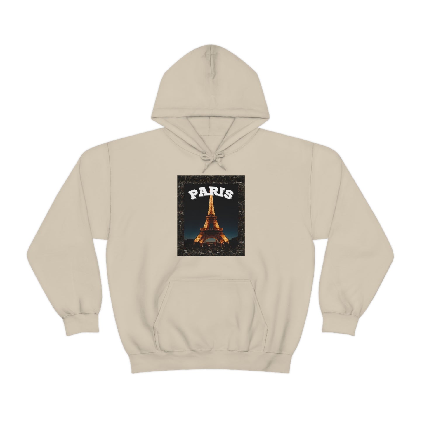 Paris At Night -Unisex Heavy Blend Hooded Sweatshirt (VARIETY OF COLORS)-“Oversized Hoodie With Rizz — Trending Streetwear”