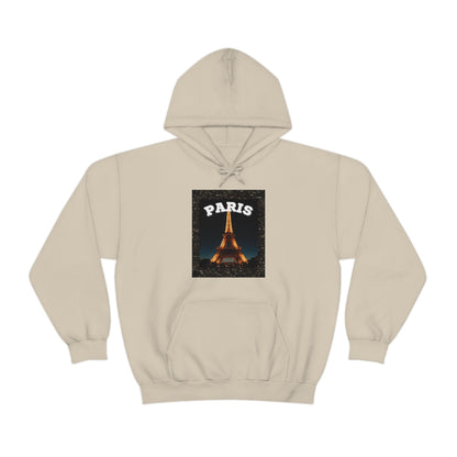 Paris At Night -Unisex Heavy Blend Hooded Sweatshirt (VARIETY OF COLORS)-“Oversized Hoodie With Rizz — Trending Streetwear”