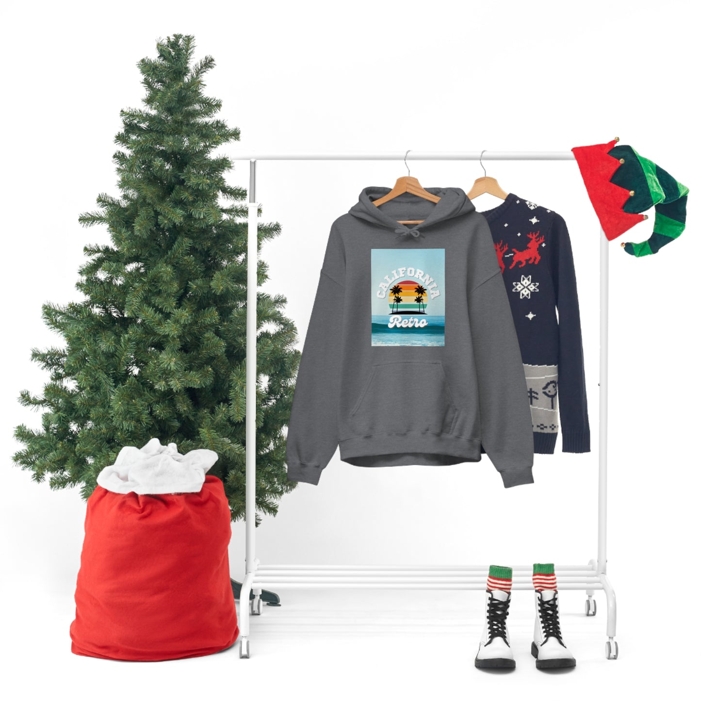 California Retro -Unisex Heavy Blend Hooded Sweatshirt (VARIETY OF COLORS)-“Trendy West Coast Hoodie — Top Pick Streetwear”